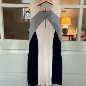 Adelyn Rae blue and white dress-Size small